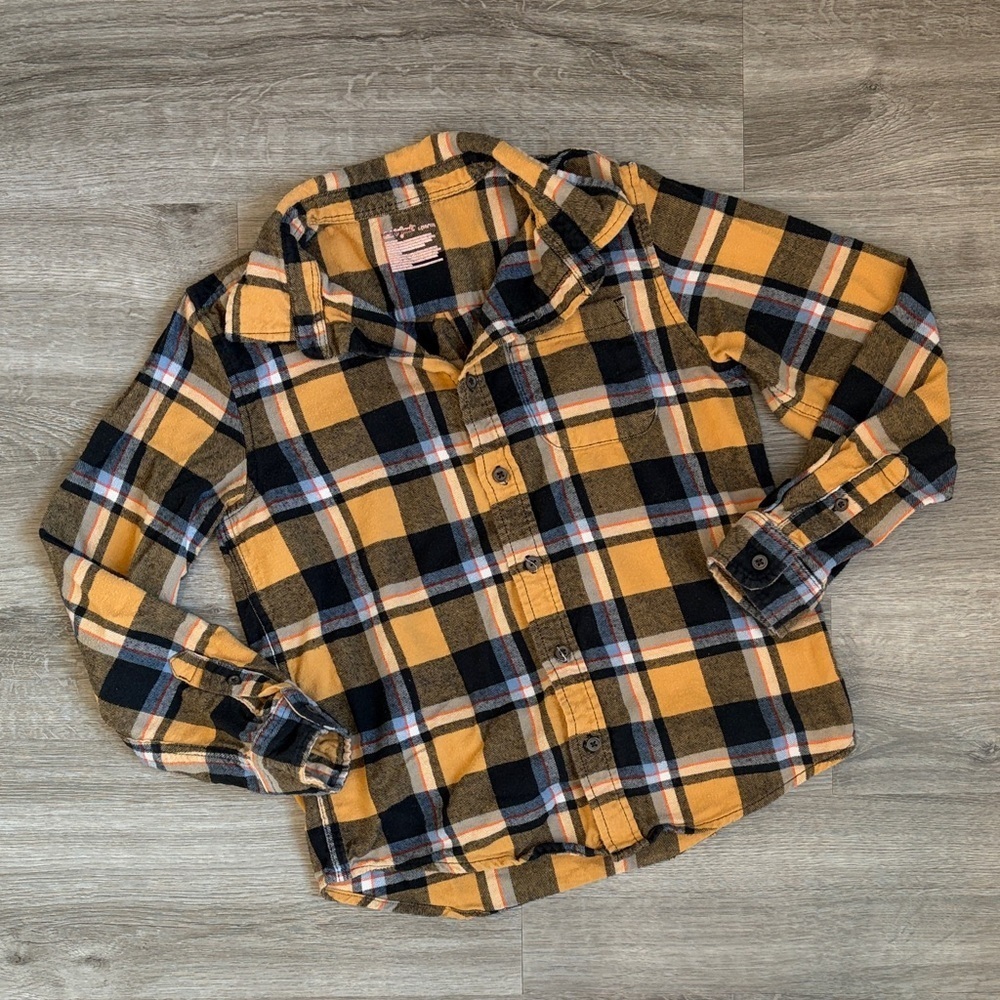 Cat & Jack boys plaid flannel long sleeve shirt
